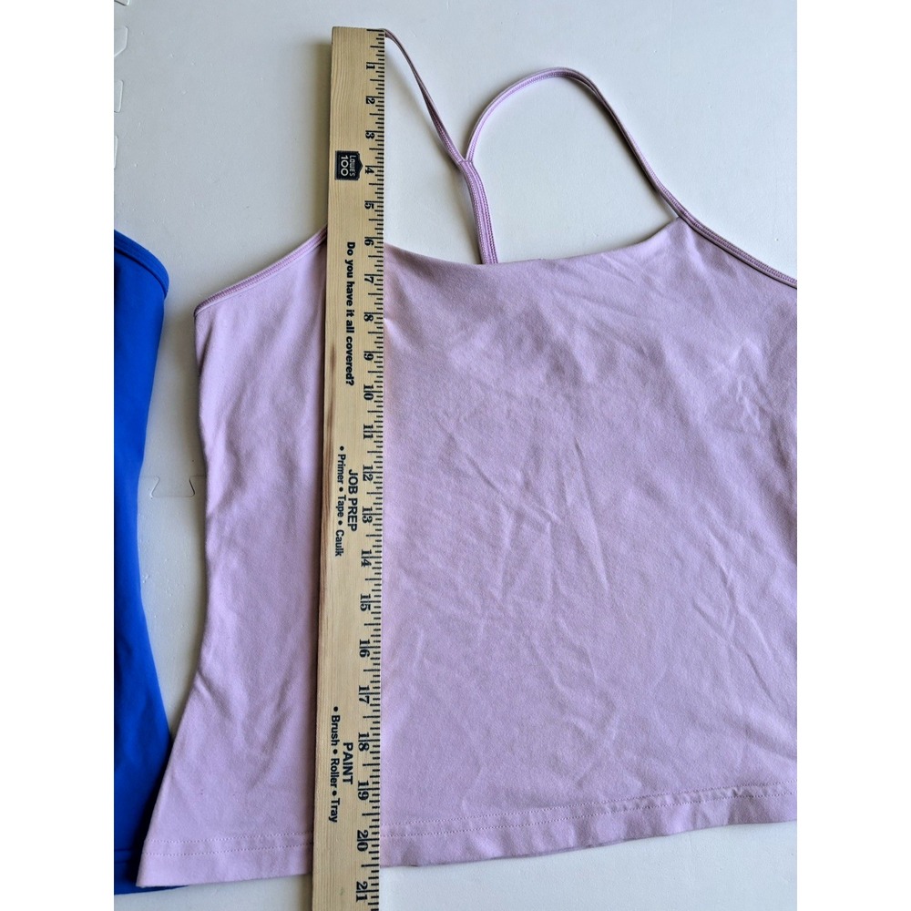 LULULEMON Womens Tank Top Lot (2)-Power Pose Power Y Racerback Bra Yoga- Size 10 - Picture 6 of 8